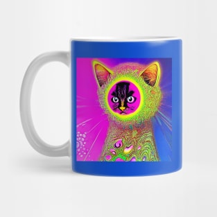 Psychedelic Cat- Mochi Mug